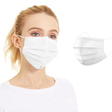 *Health Canada Approved - Made in Canada*, ASTM Level-3 (50 PCS) Disposable Face Masks with Advanced Protection (White)