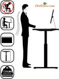 Electric Height Adjustable Standing Desk Frame