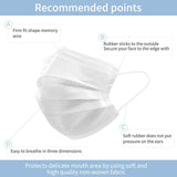 ASTM Level 1 (Pack of 50) White Face Masks | Made in Canada