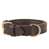 Genuine Leather Dog Collar | Dark Brown (Medium & Large)