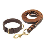 Genuine Leather Dog Collar | Dark Brown (Medium & Large)