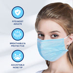 ASTM Level 2 (Pack of 50) Blue Face Masks | Made in Canada
