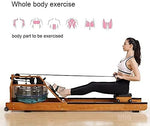 Wooden Water Rowing Machine - Foldable